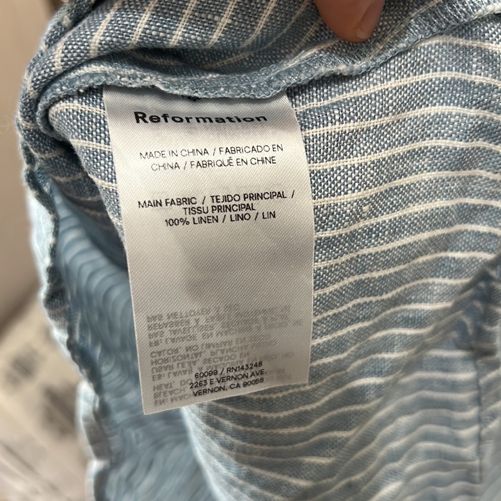 Reformation Blue Striped Dress - Picture 5 of 5
